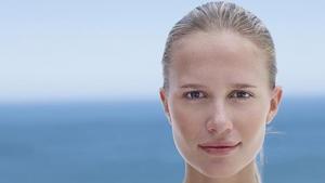 Gesicht einer jungen Frau, Frau, Gesicht, Haut